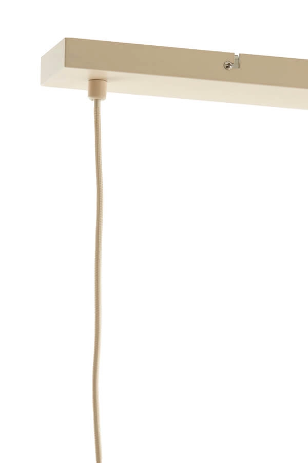 Japandi pendant lamp Itela 3-light cream 80cm Light & Living 8717807702779