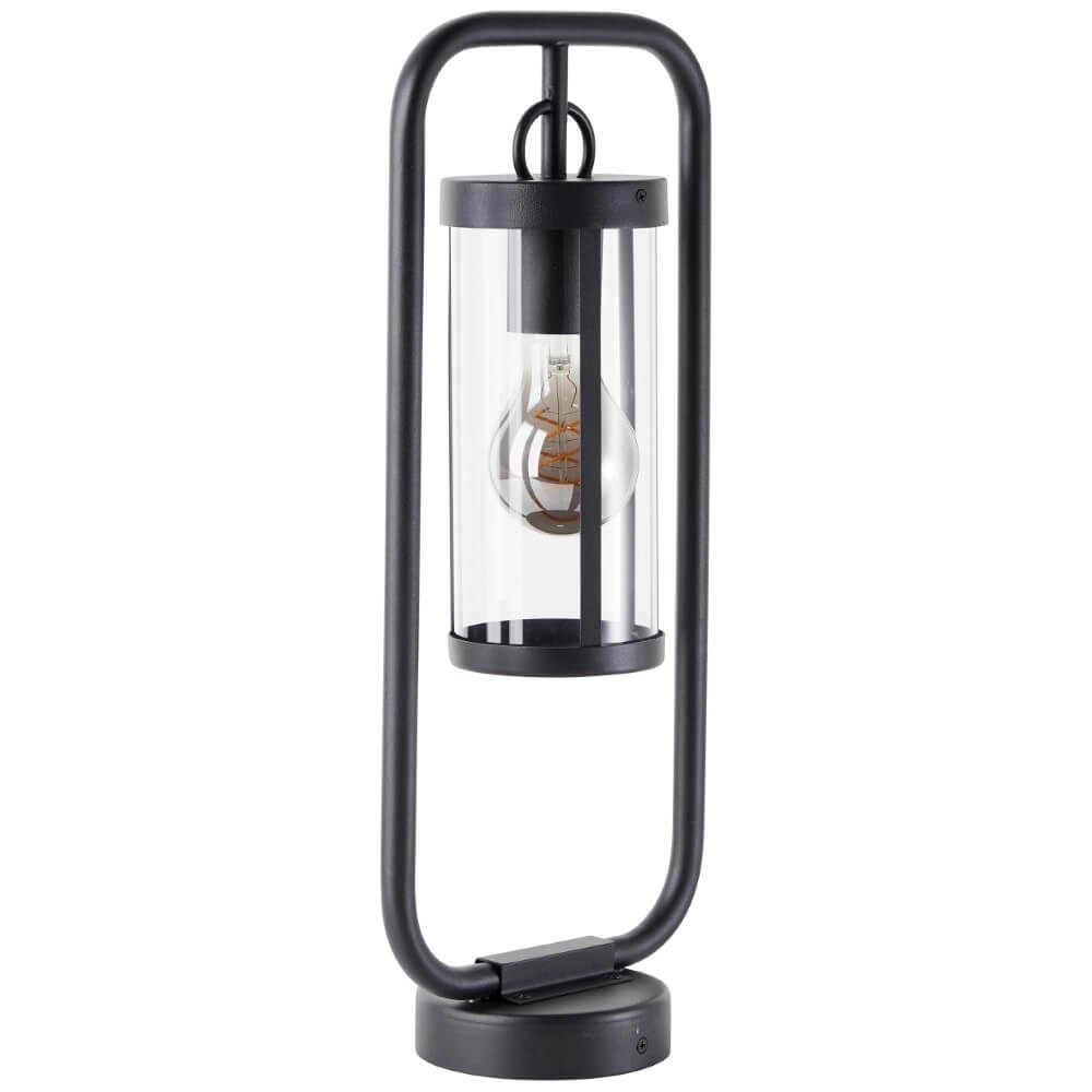 Black table lamp Sidney transparent glass Brilliant 4004353435690