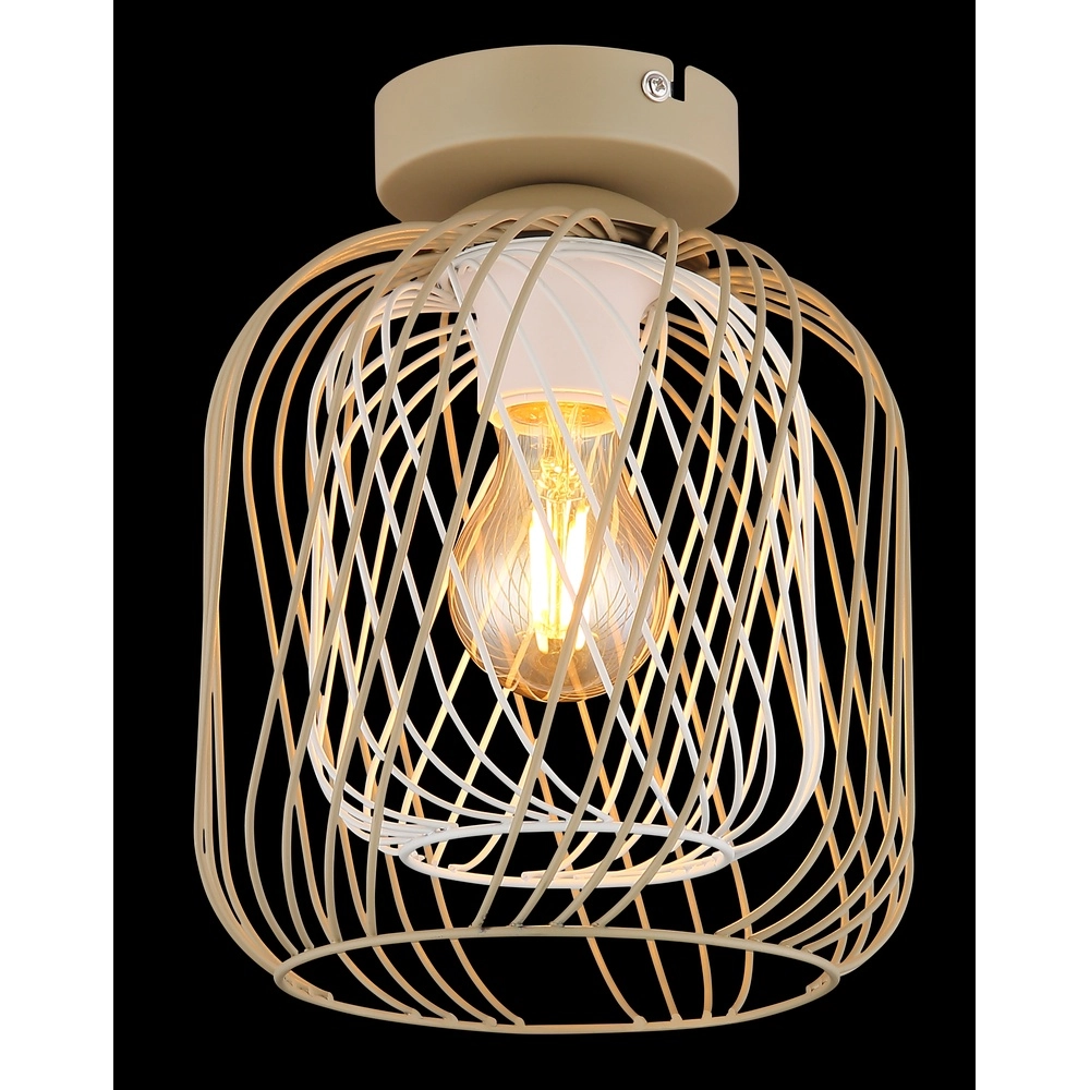 Ceiling lamp Dichti sand brown Globo 9007371533336