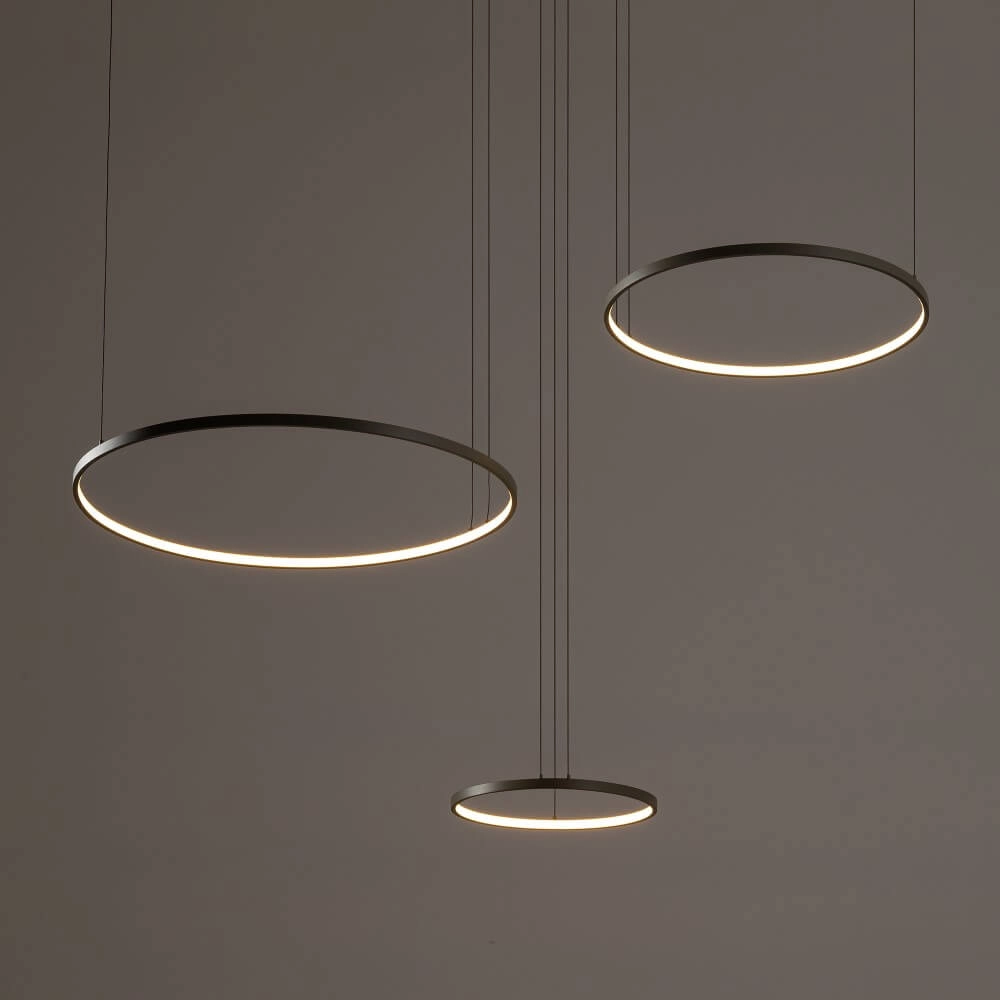 Design pendant lamp Circolo LED olive green Lyora 5903139113984