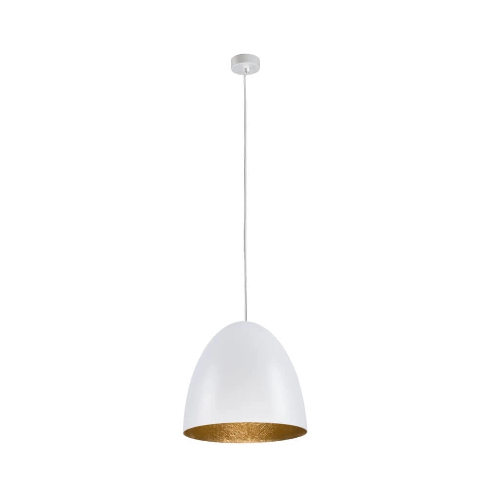 White hanging lamp Egg M Ø 38cm Lyora 5903139902199