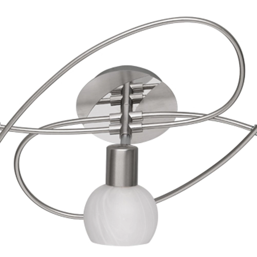 Ceiling spot Antibes Knot 5-light nickel matt Trio 4017807353648