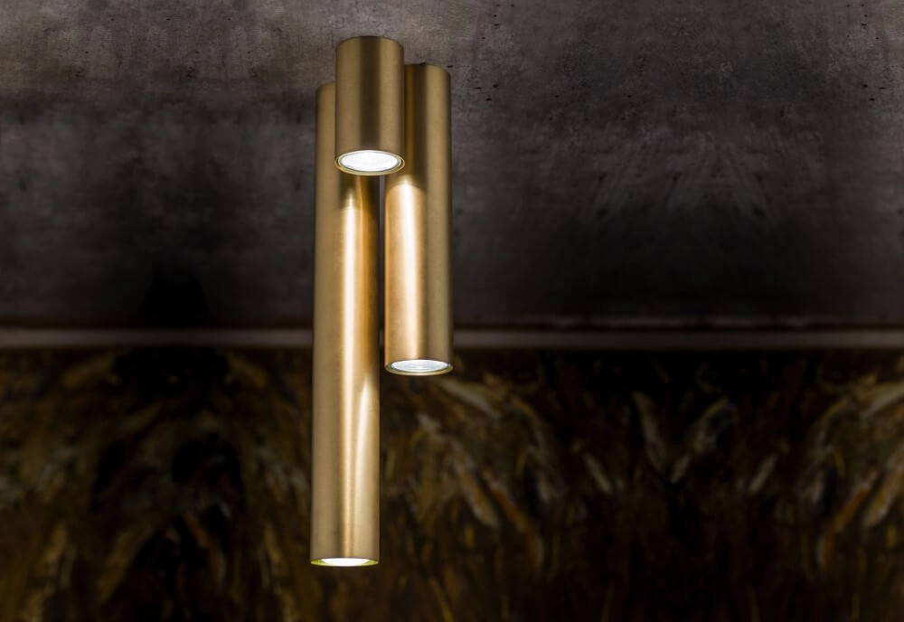 Vide hanging lamp Eye black with gold Lyora 5903139891592