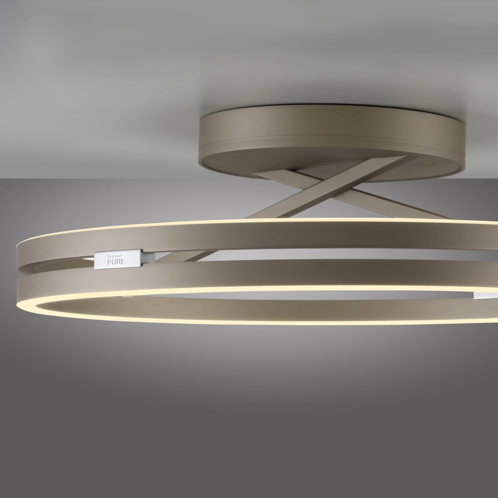 Led ceiling light Pure Loop Ø 60cm - bronce Paul Neuhaus 4012248398340