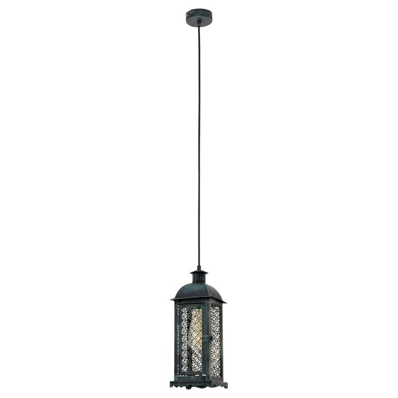Pendant lamp Vintage Square patinated green Eglo 9002759492151