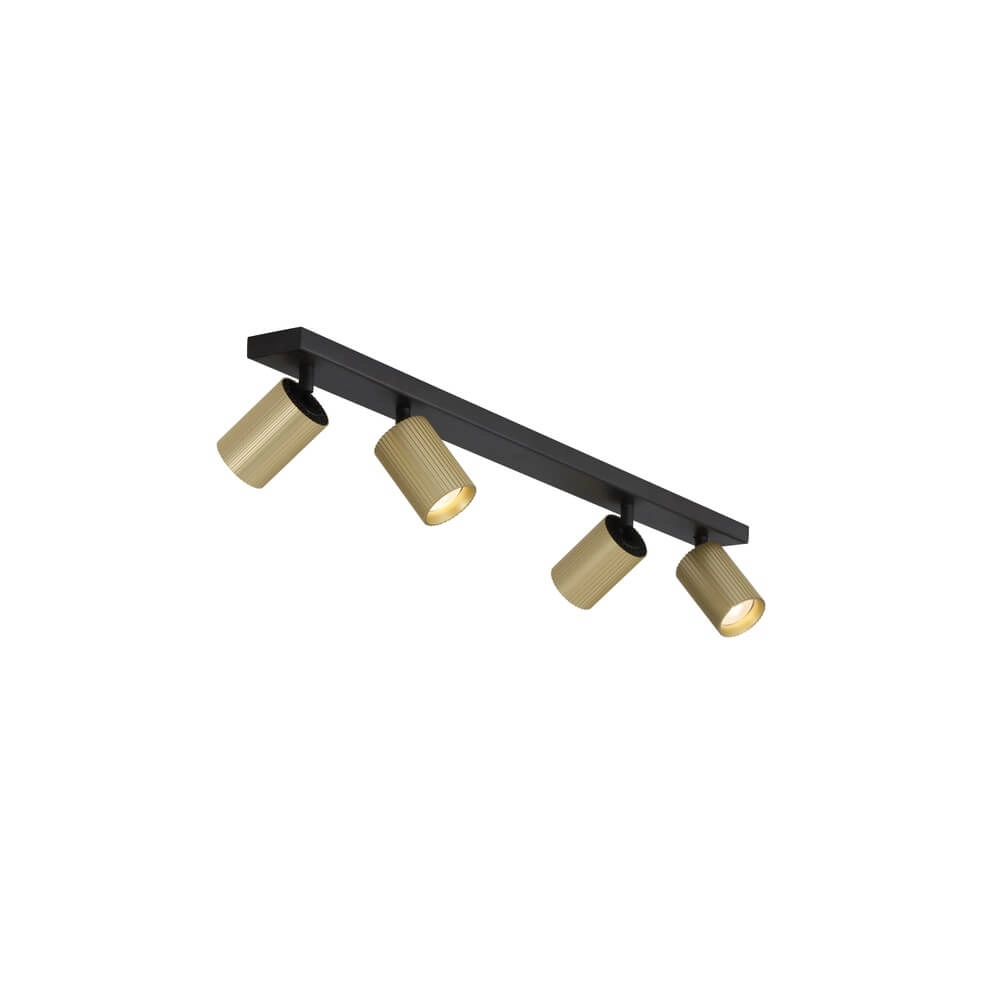 Ceiling spotlight Onis 4-light - gold with black