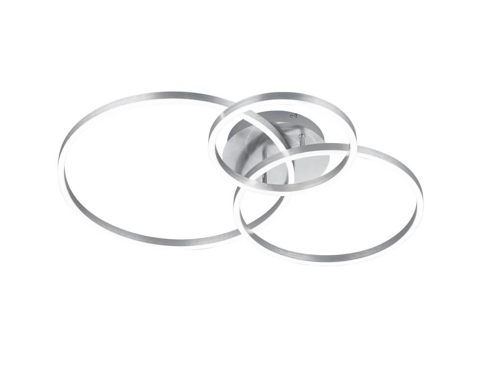 Ceiling lamp Winona 3-ring stainless steel Trio 4017807503531