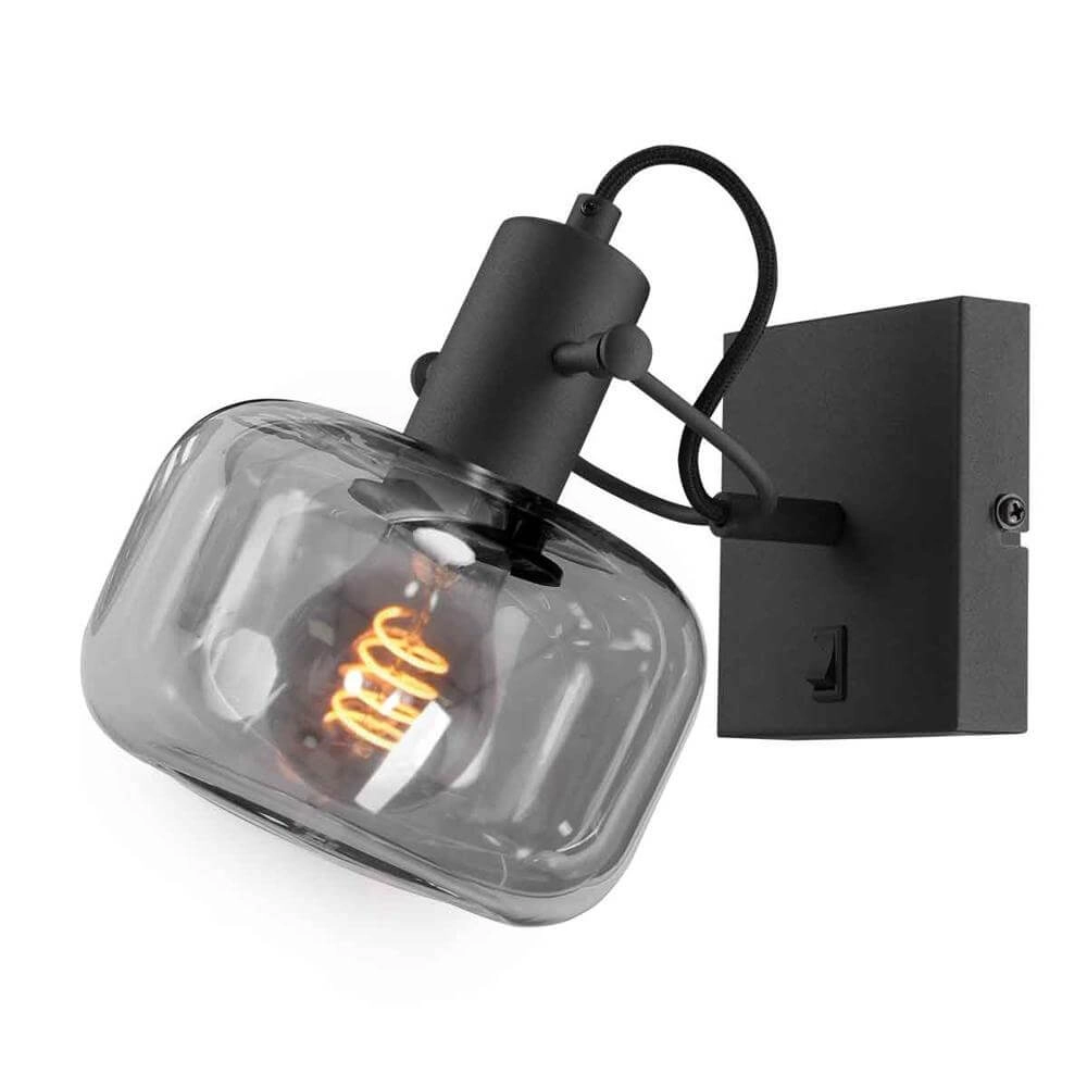 Wall lamp Glaslic smoke glass Steinhauer 8712746174038