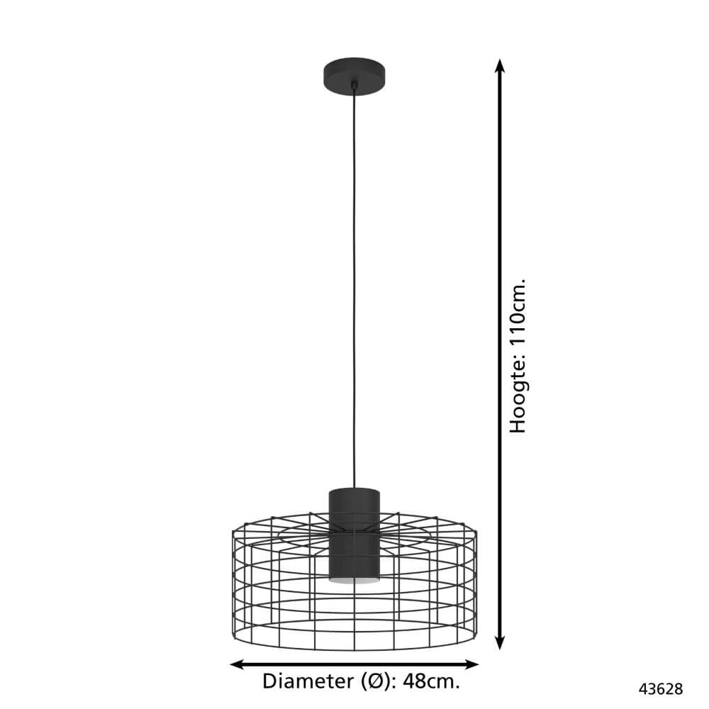 Wire lamp Milligan Ø 48cm Eglo 9002759436285