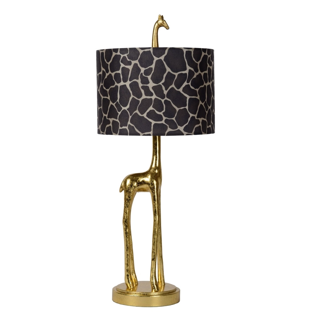 Table lamp Extravaganza Miss Tall giraffe gold with black