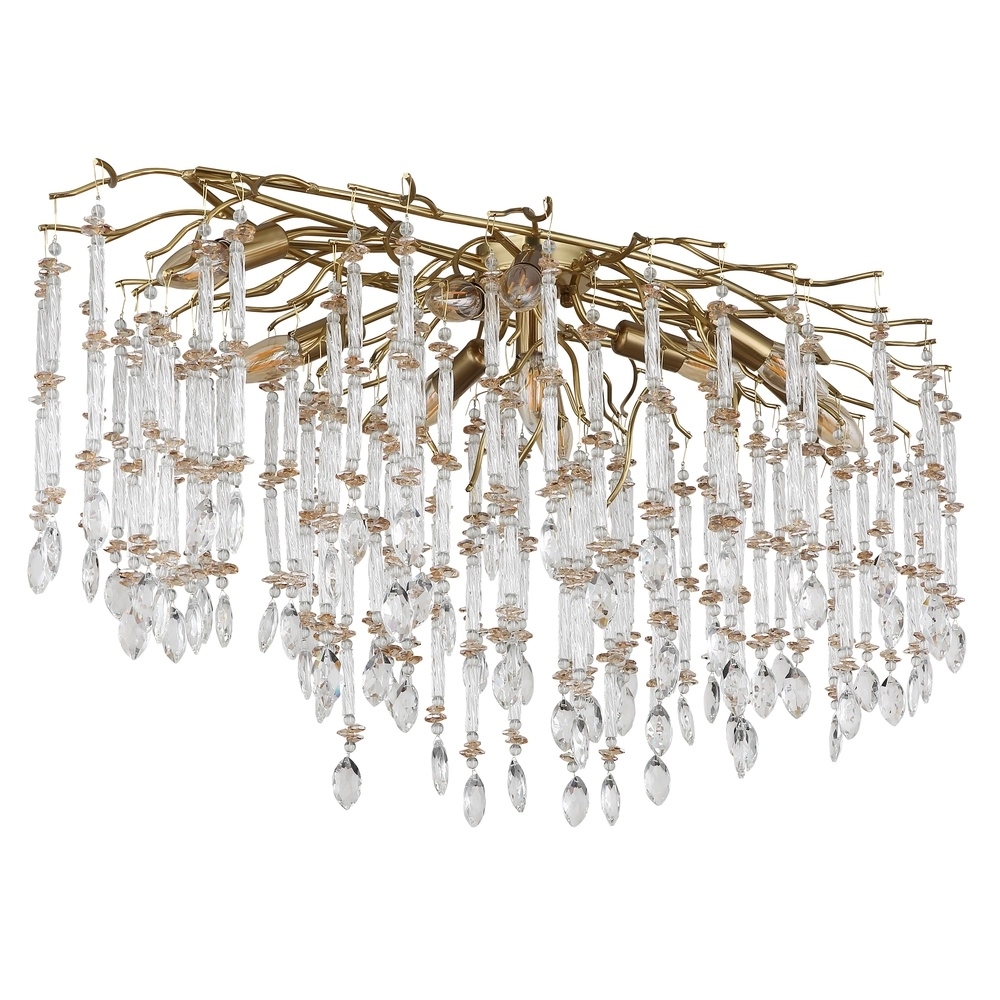 Ceiling lamp Gloria 100cm gold Globo 9007371575985