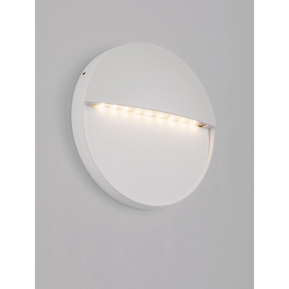 Round wall lamp Rodix white