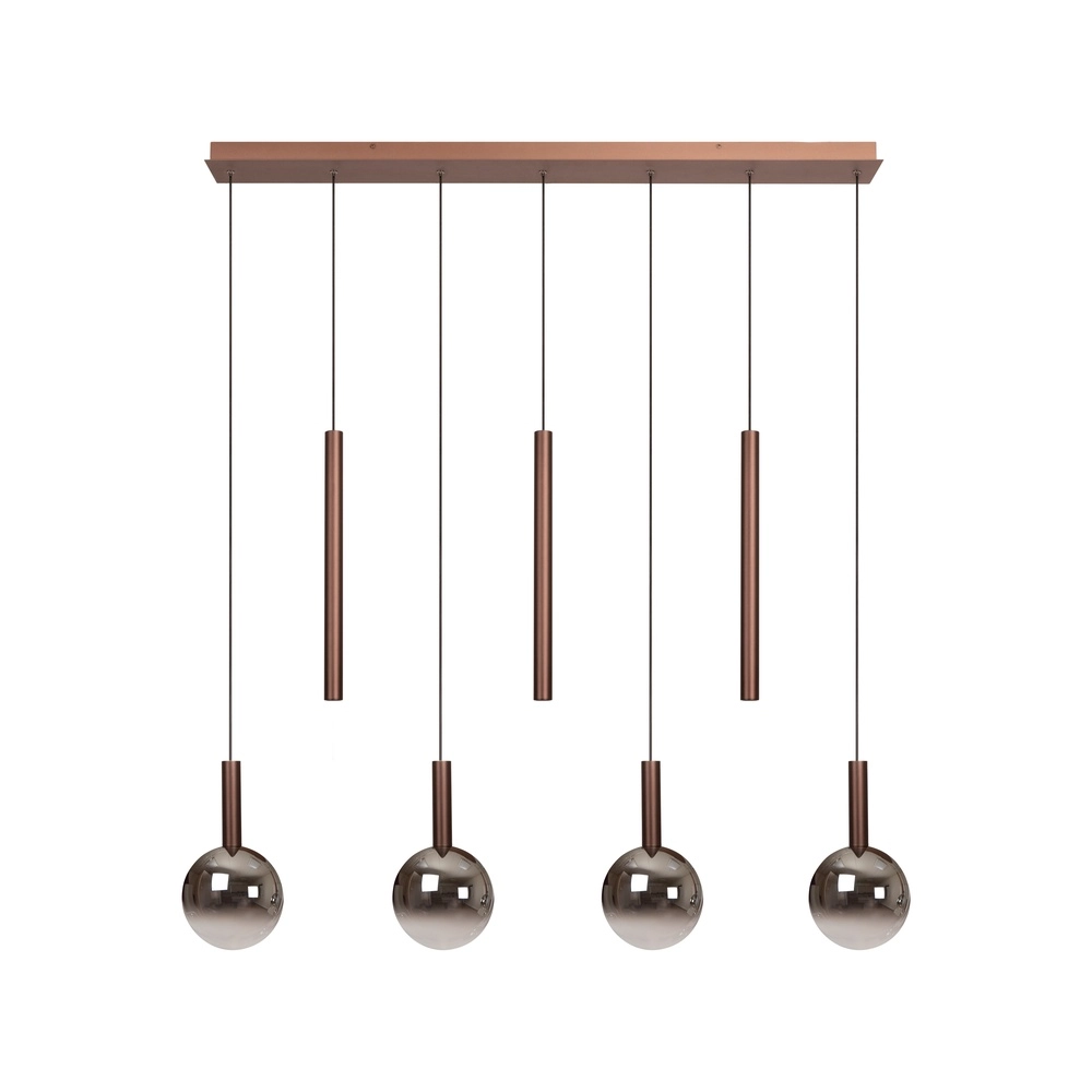 Design pendant lamp Jasmine Copper 7-lights Premium by Lucide 5411212741295