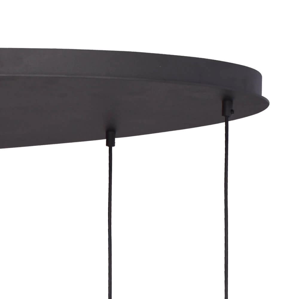 Hanging lamp Lava Oval 8x smoke glass Ø 24cm Masterlight 8718121290232