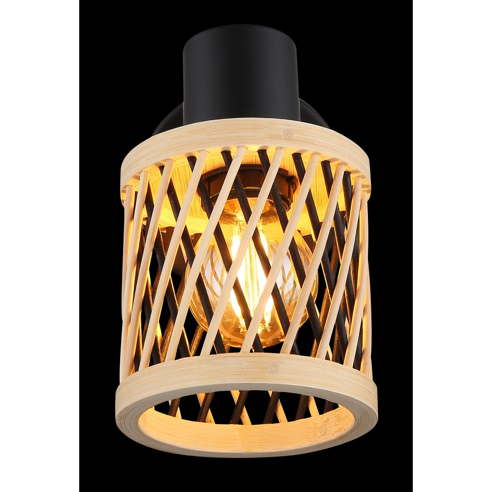 Wall lamp Mali black with cap Globo 9007371528714