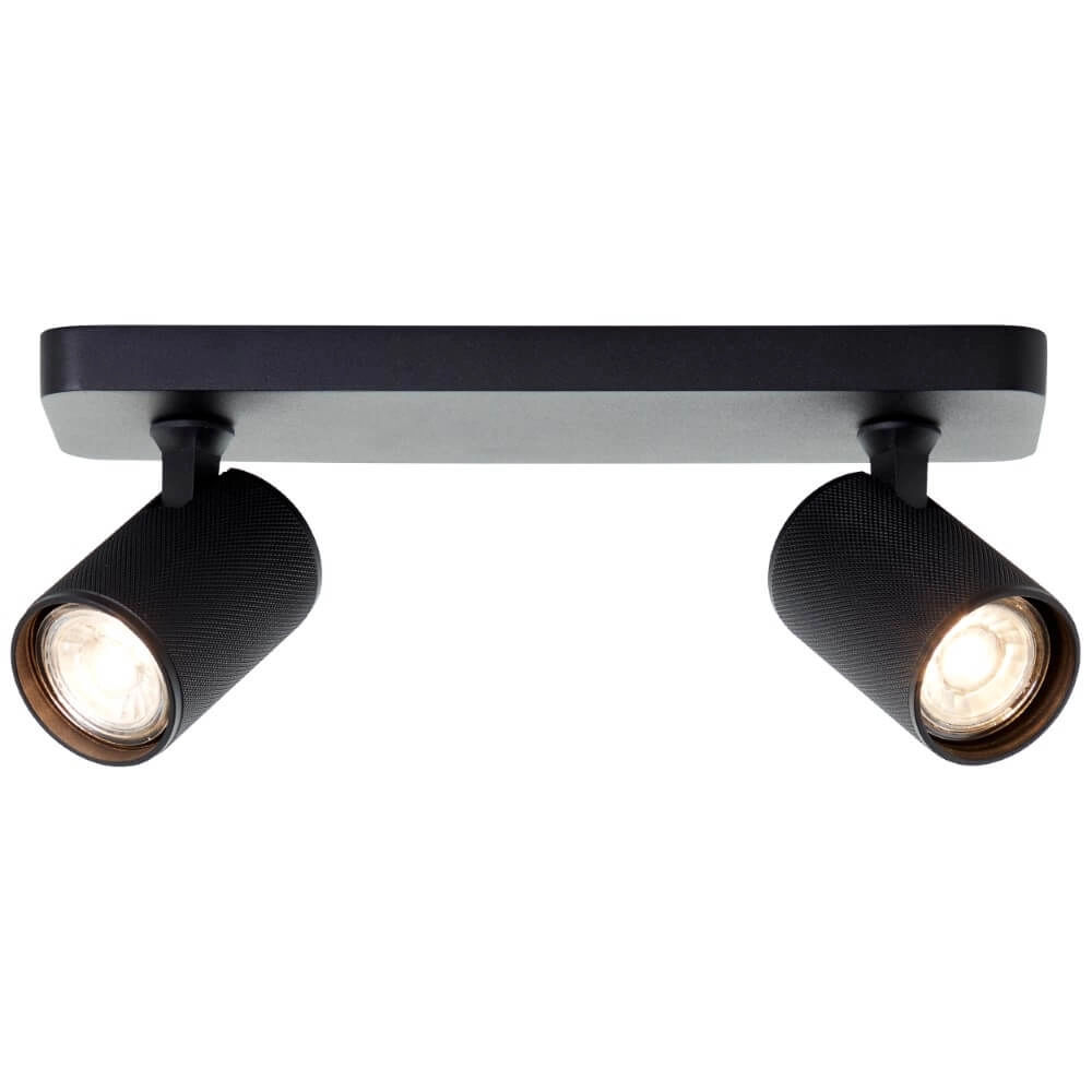 2-light surface-mounted spotlight Marty black