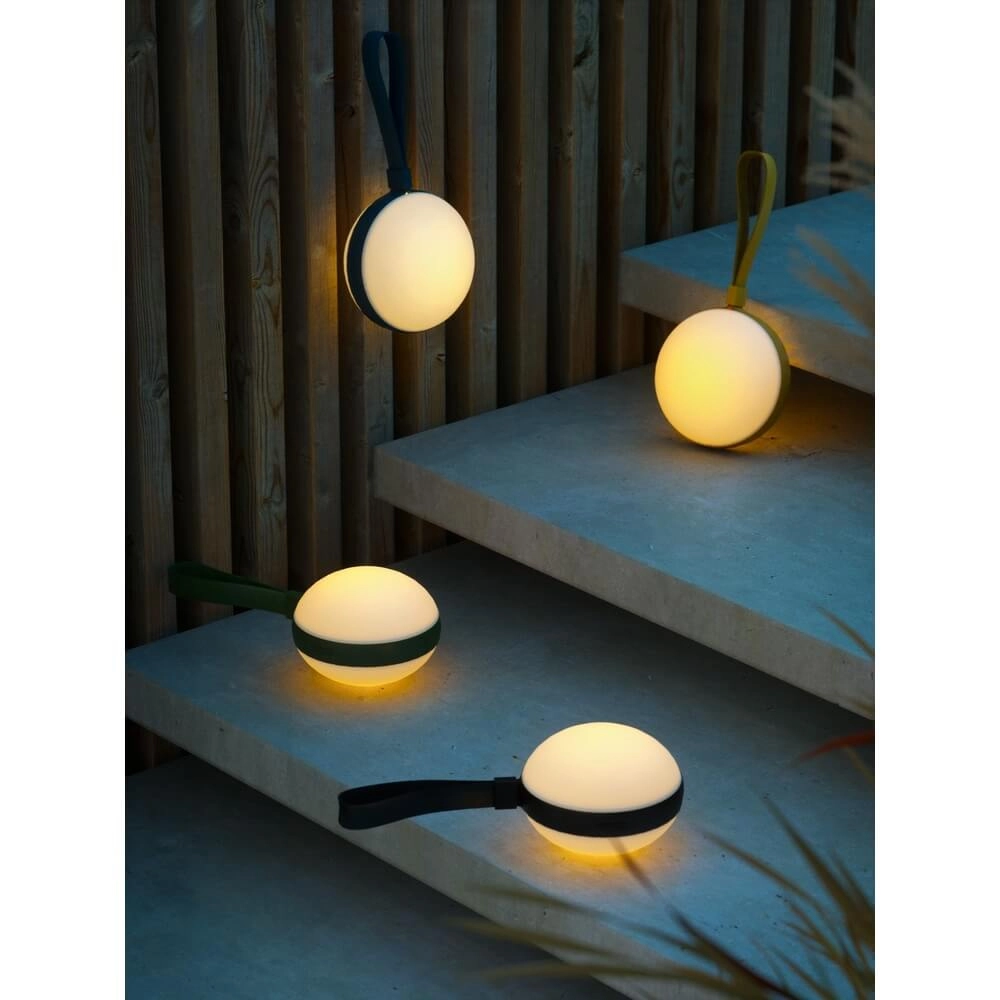 Sleek table lamp Bring To-Go green Ø 12cm Nordlux 5704924014734
