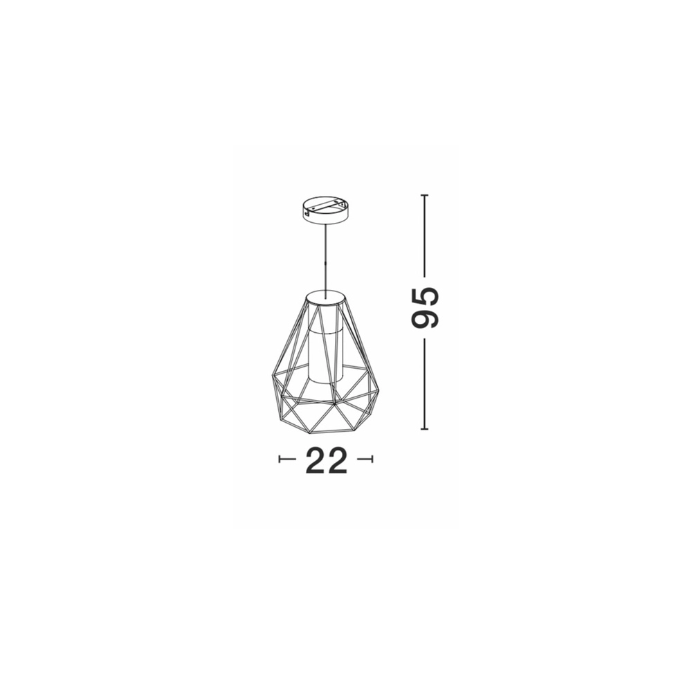 Pendant lamp Isidora black Lyora 5212017413123
