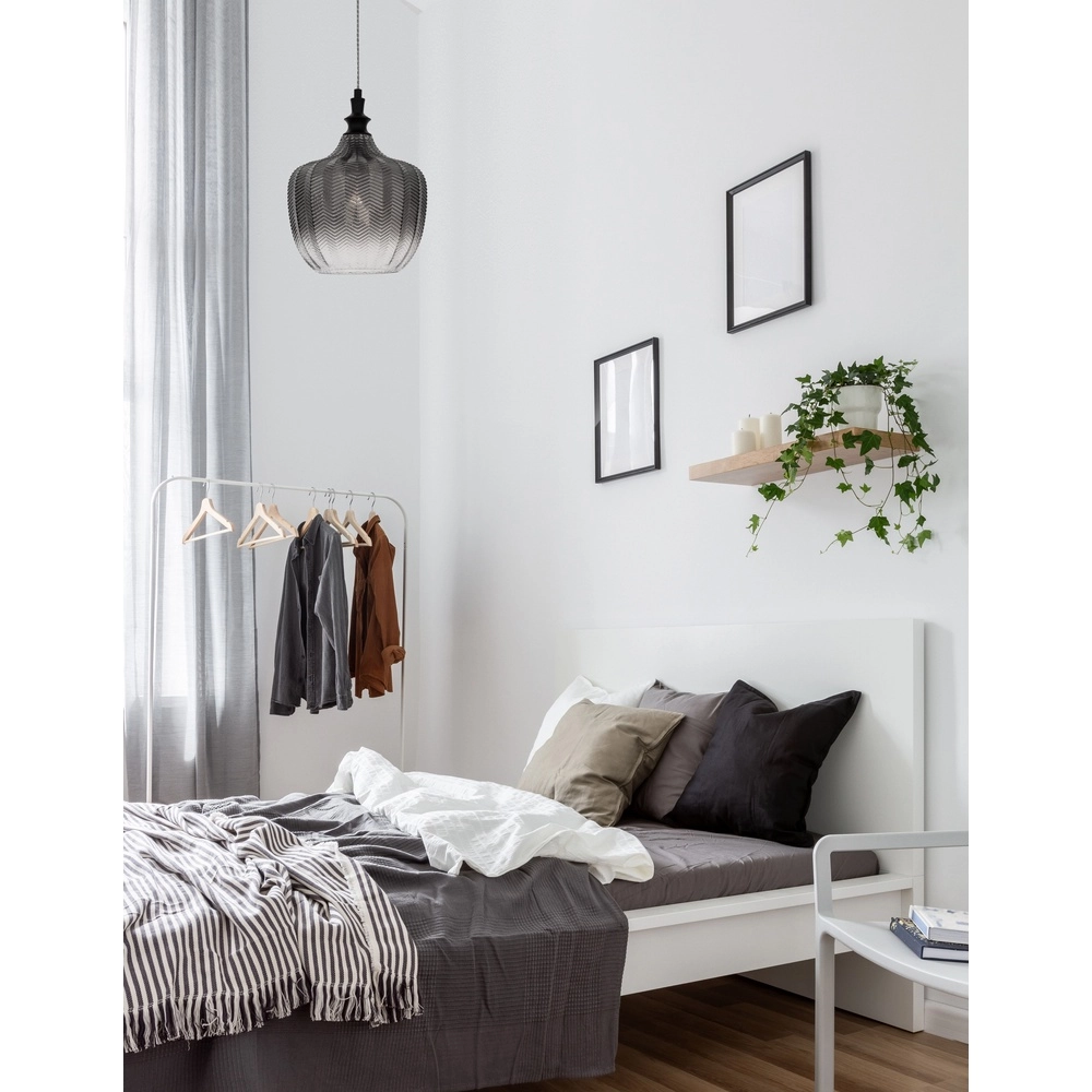 Pendant lamp Loni smoke glass Lyora 5212017423054