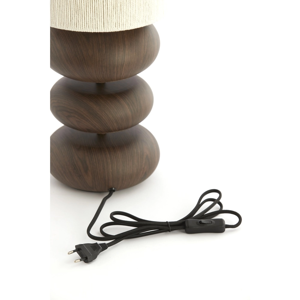 Table lamp Danialo 67.5cm - dark wood Light & Living 8717807815219