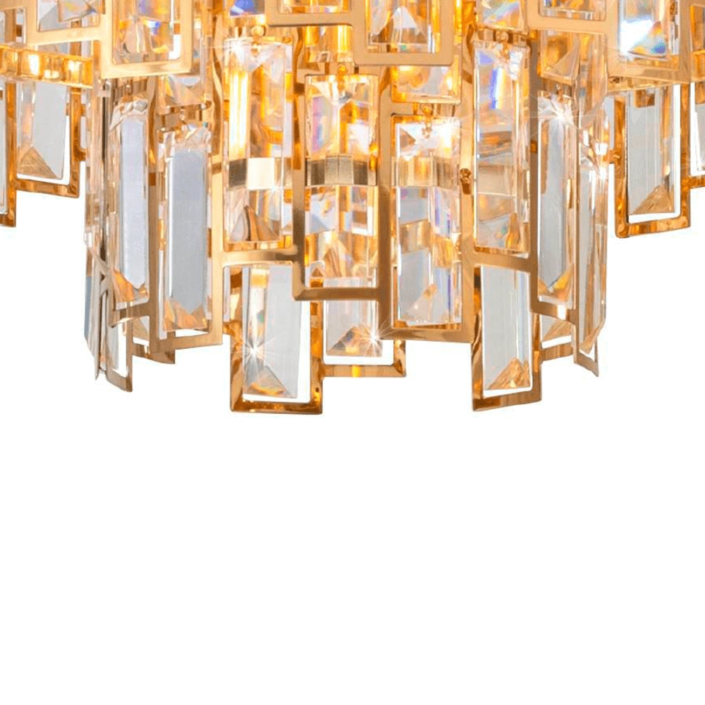 Ø 63cm ceiling chandelier Calmeilles gold Stars of Light 9002759396114