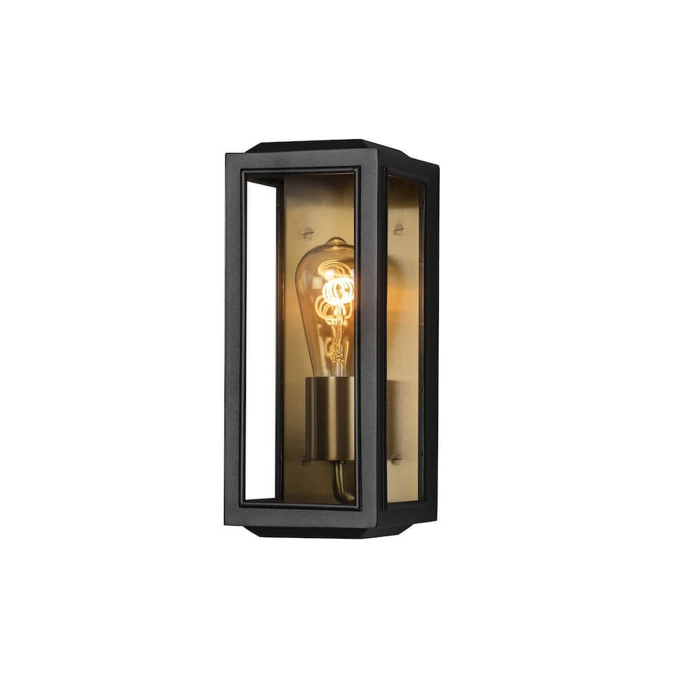Black with gold outdoor lamp Carpi