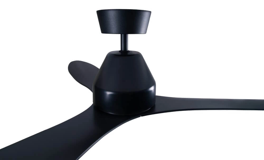 Ceiling fan black without lamp Whitehaven Ø 143cm IP55 Beacon 9333509136446