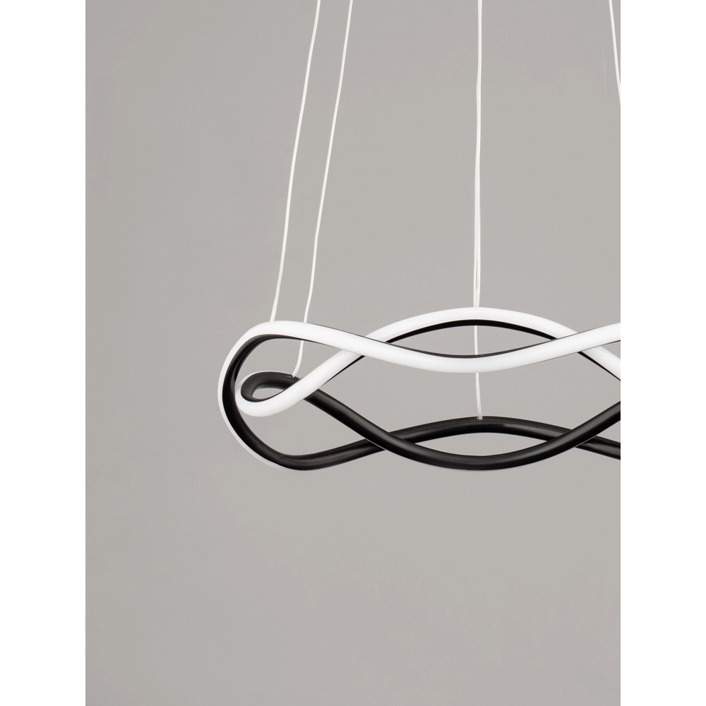 Design pendant lamp Jinal black Ø 45cm Lyora 5212017438720