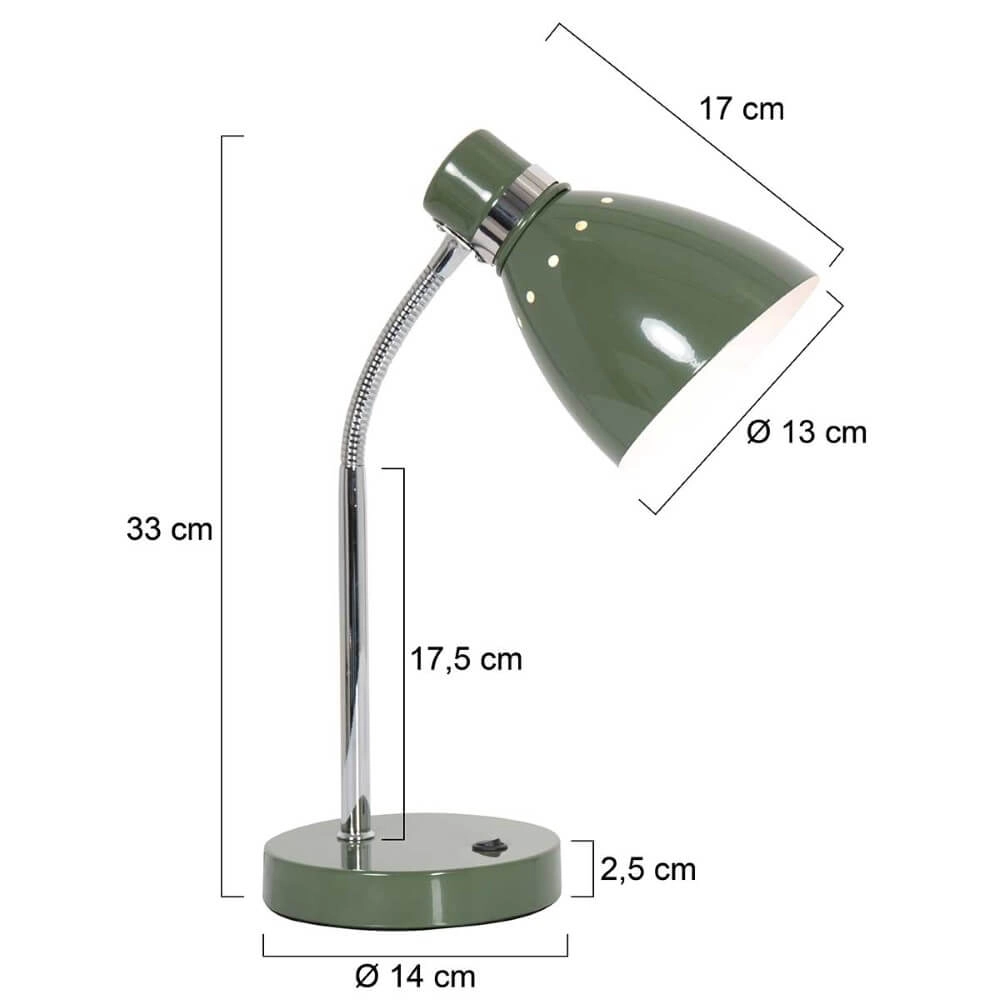 Green desk lamp Spring Steinhauer 8712746161380
