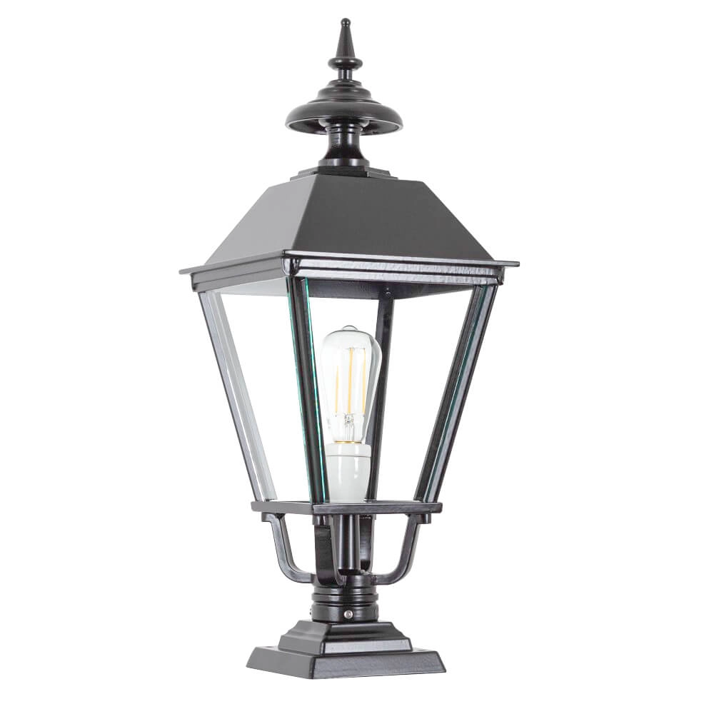 Old Dutch pedestal lamp Carlisle anthracite