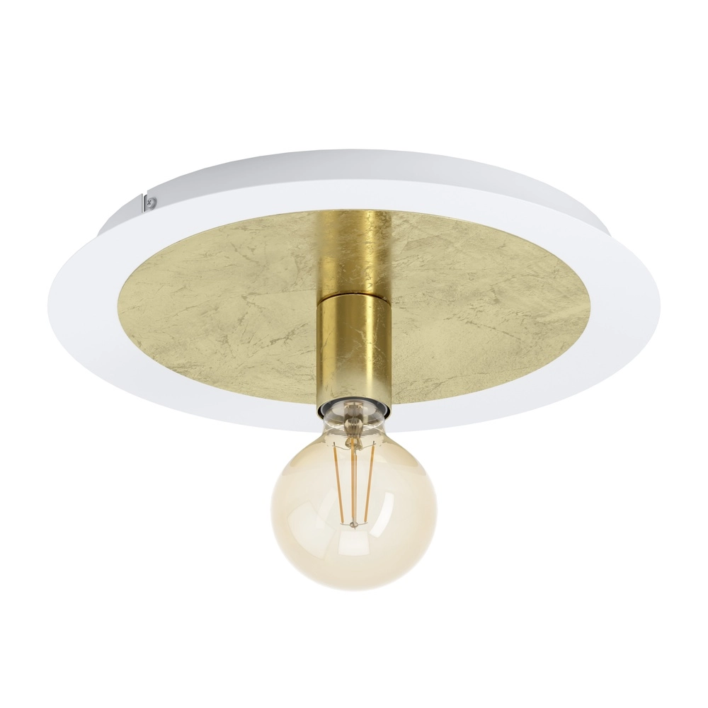 Unique ceiling lamp Passano white and gold single Eglo 9002759974916