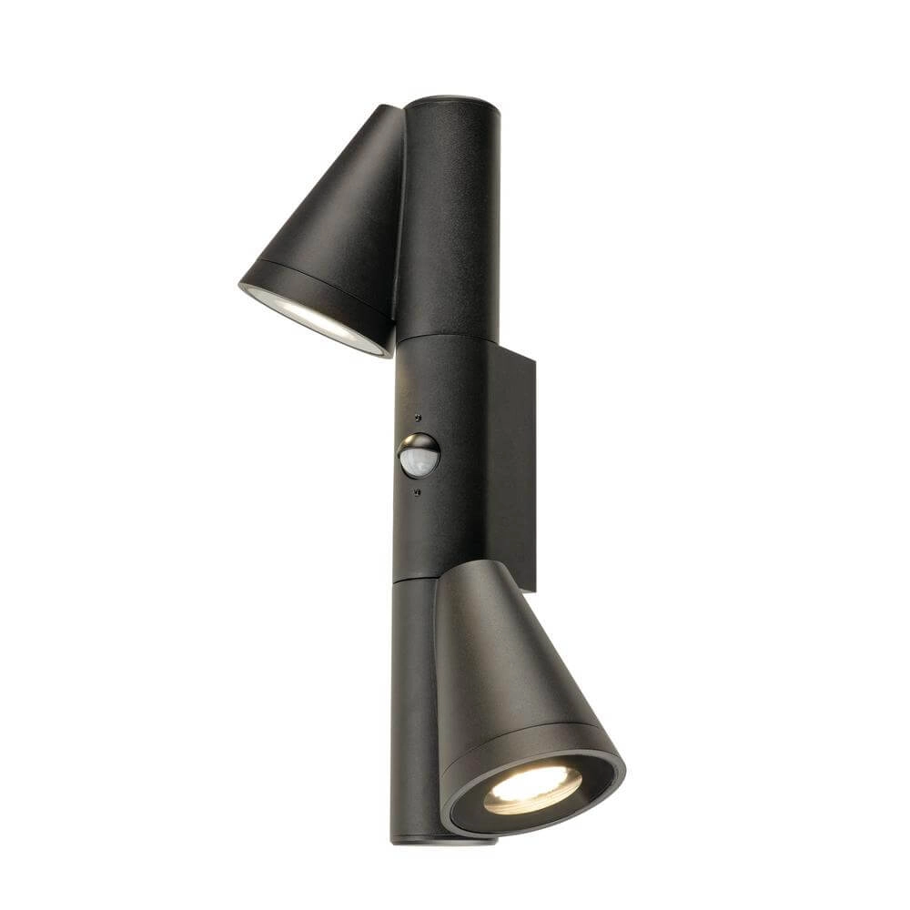 Design wall lamp T-Tube WL Double black with sensor SLV 4024163291620