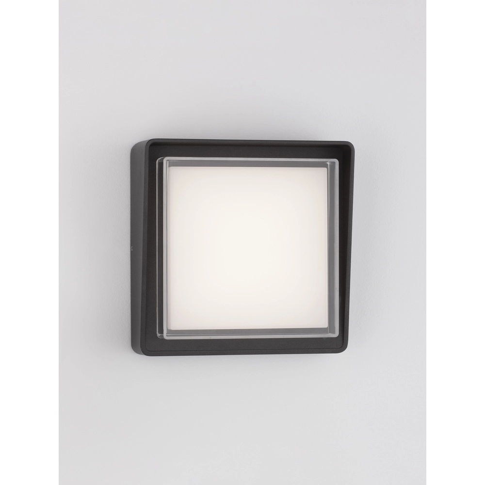 Square wall lamp Cape anthracite
