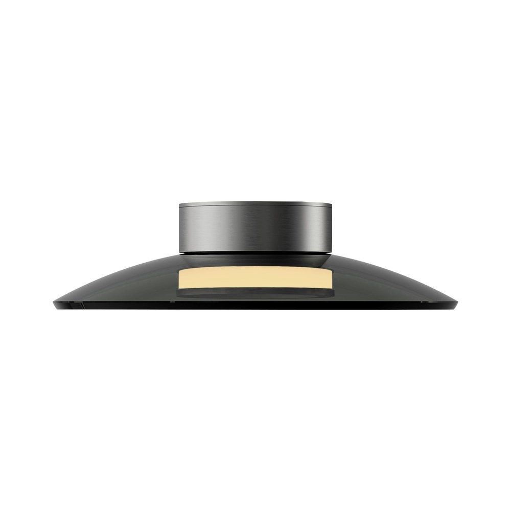Ceiling lamp Pure Moon Ø 32cm - platinum with smoke glass Paul Neuhaus 4012248386330