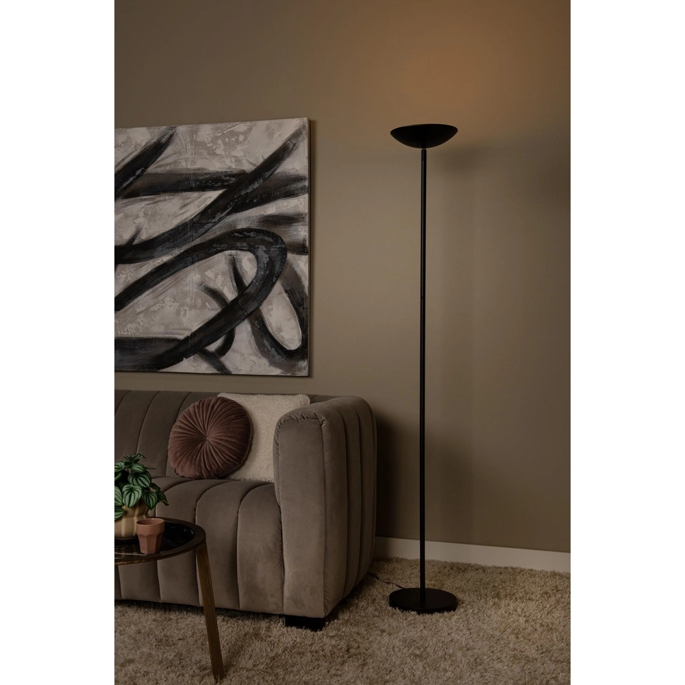 Design floor lamp Zenith Black Lucide 5411212194060