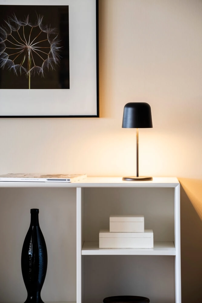 Rechargeable table lamp Biot black with removable cap KonstSmide 7318307845754