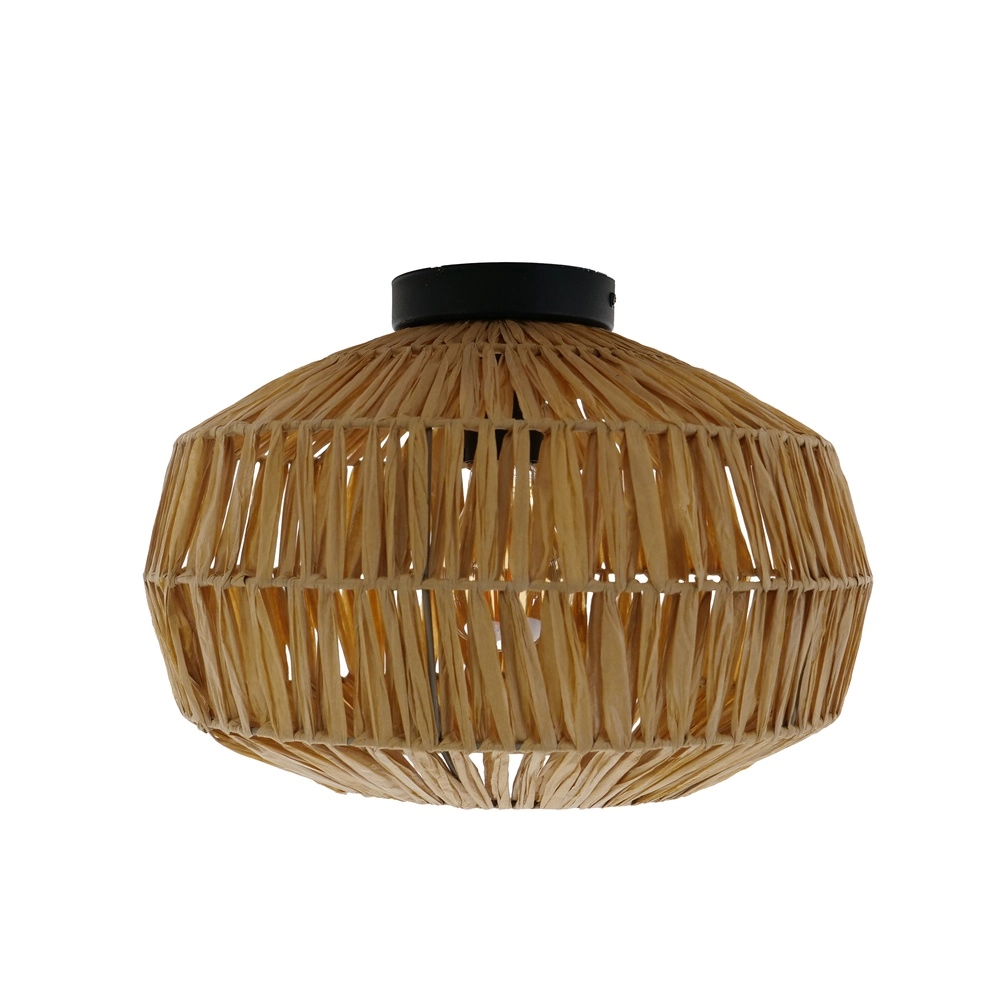 Rattan ceiling lamp Sheldon Ø 38cm Eglo 9008606359776