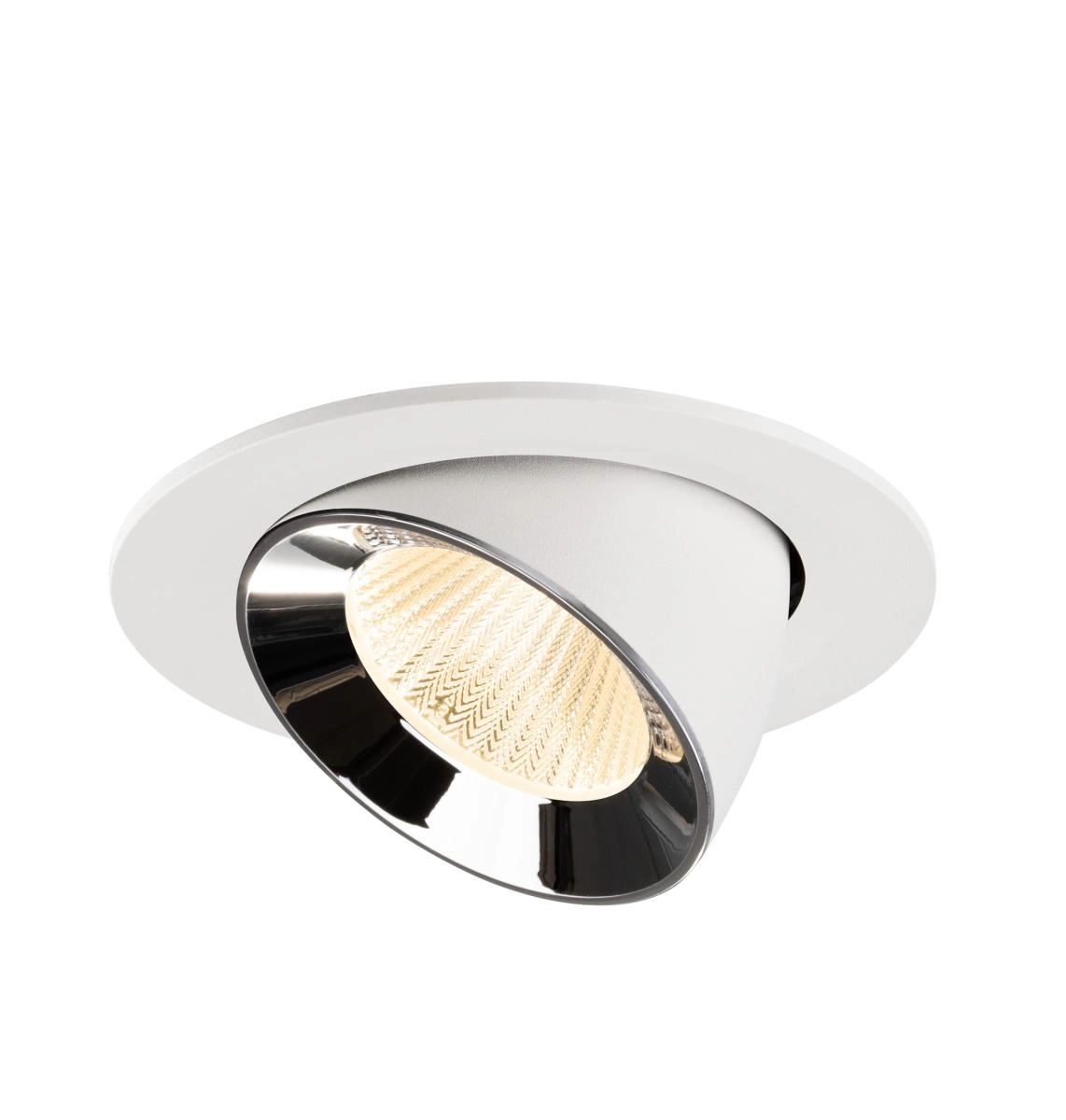 Recessed spotlight Numinos Gimble L white/chrome 2700K - 40deg SLV 4024163310376