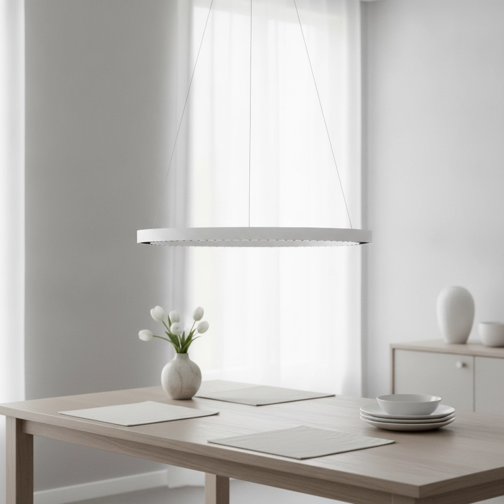 Round pendant lamp Deos white