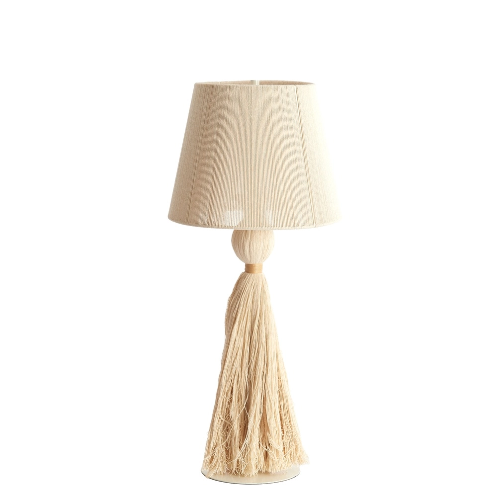Table lamp Espino Ø 31cm - natural linen