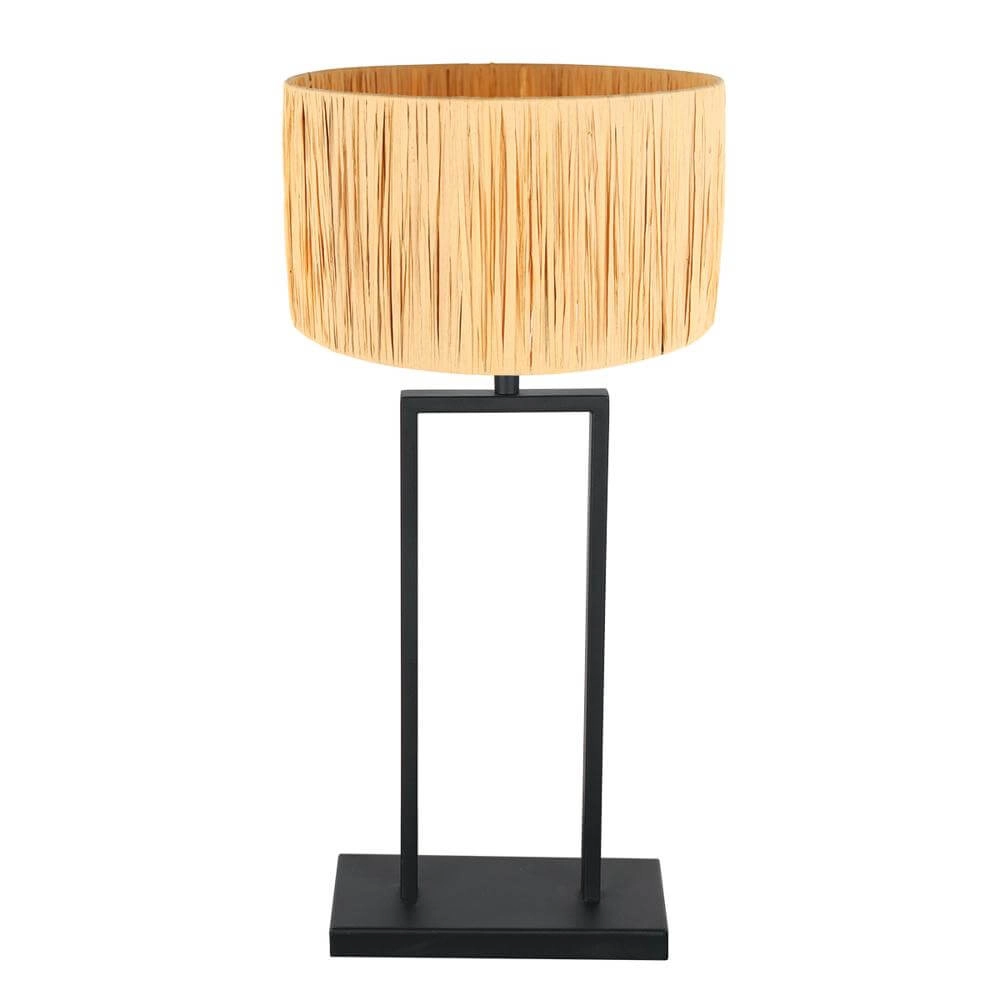 Table lamp 55cm Stang with straw-coloured hood Steinhauer 8712746173949