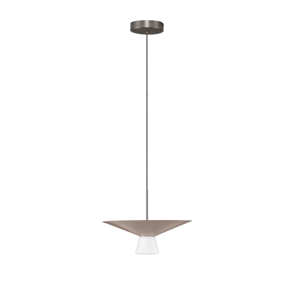 Design pendant lamp Baris white with grey and brown Ø 38cm Lyora 5212017495297