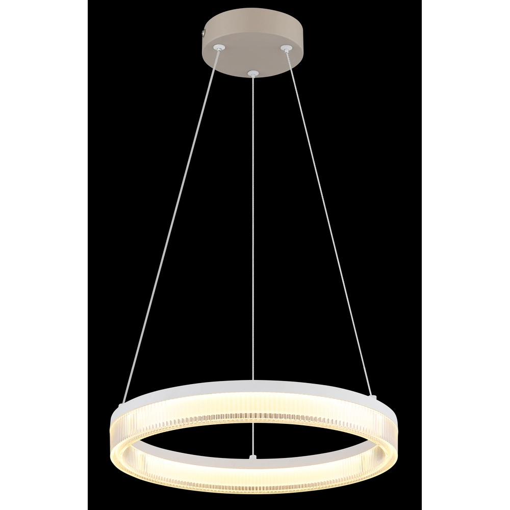 Modern pendant lamp Zara sand brown Ø 33cm Globo 9007371570072