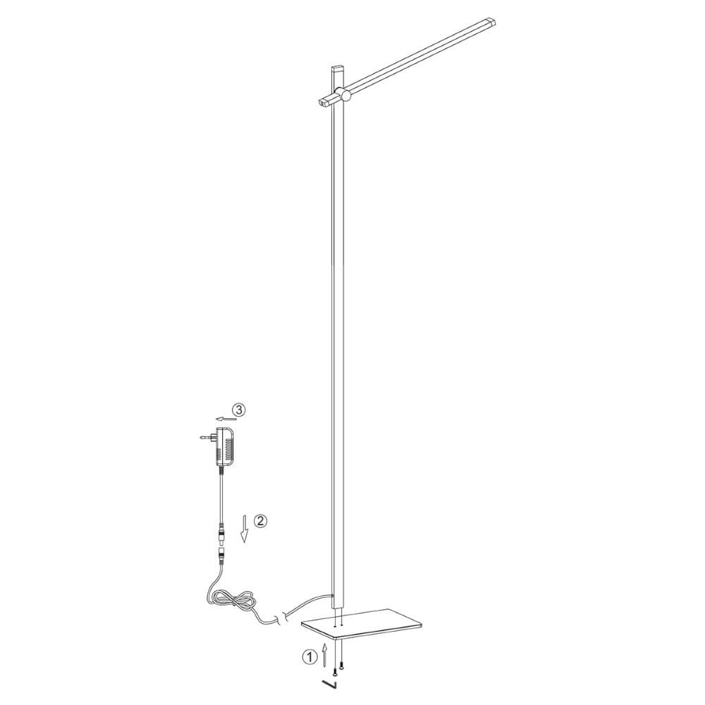 Black LED reading lamp Stekk Steinhauer 8712746132755