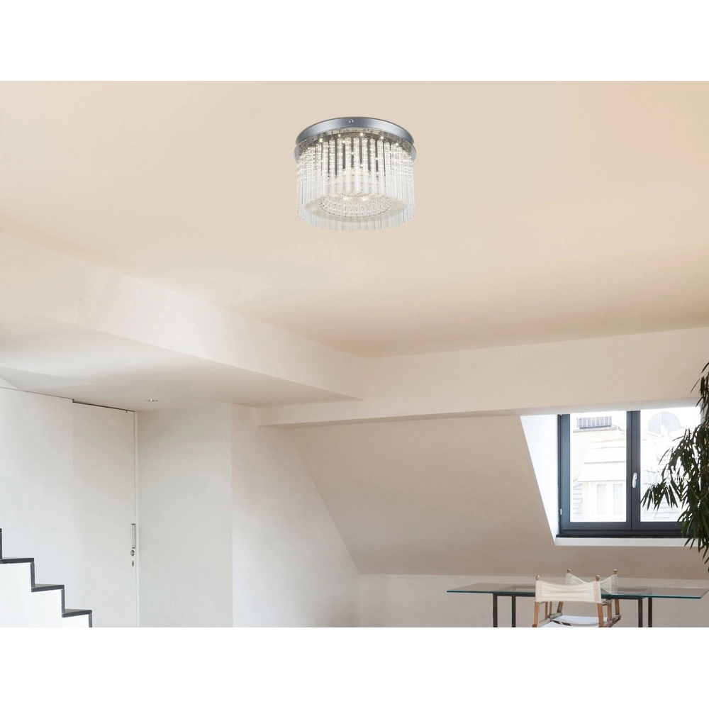 Ceiling lamp Joyce chrome Globo 9007371316489