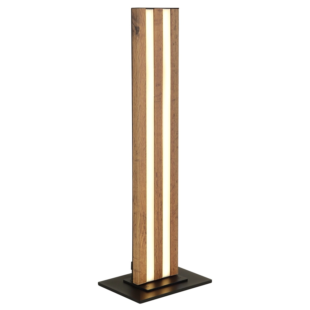 Table lamp Hayden black with wood