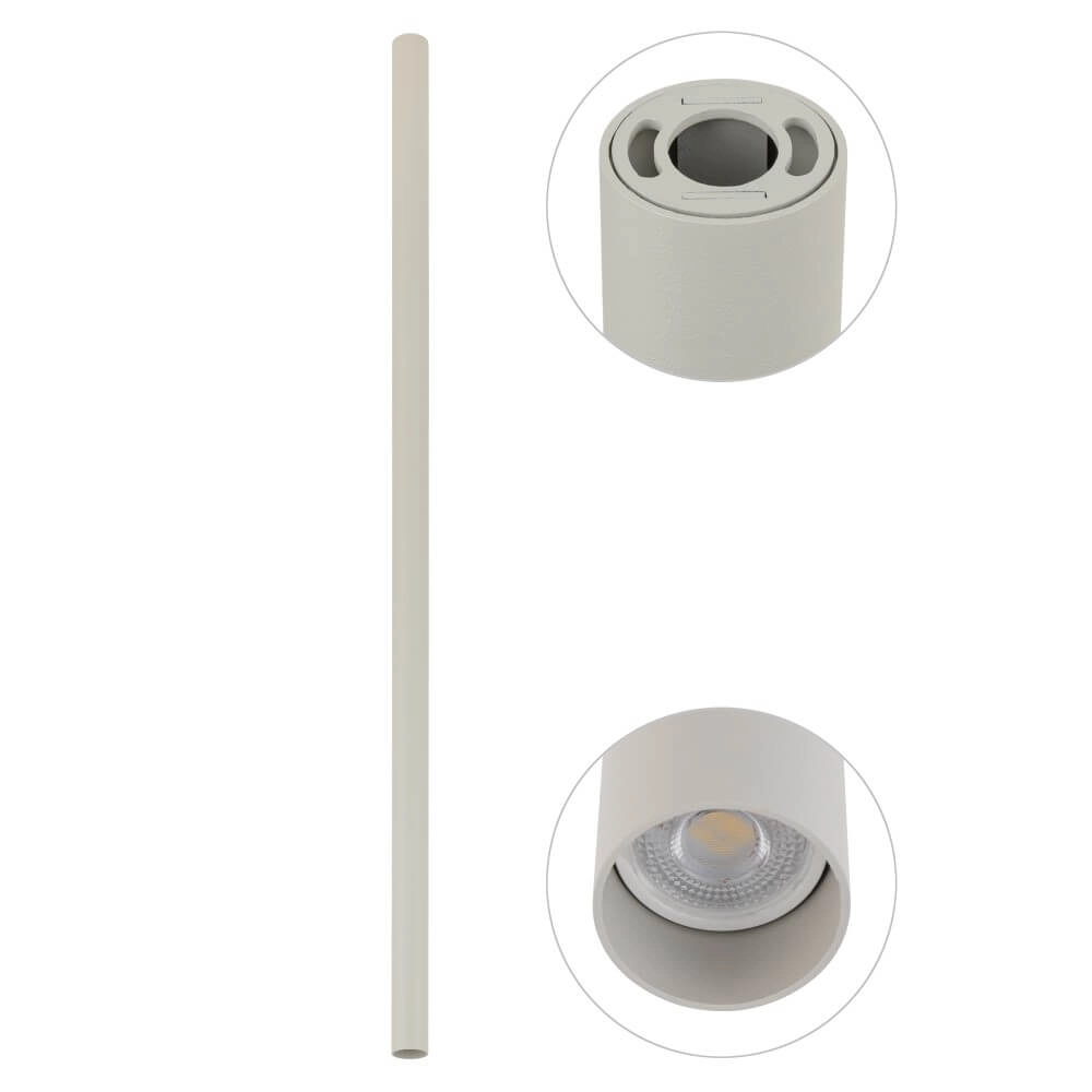 Long surface-mounted spotlight Fourty XL 110cm - light grey Lyora 5903139108980
