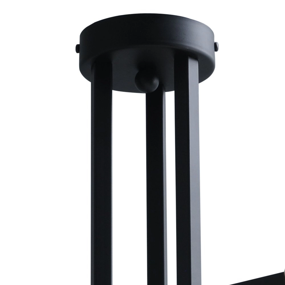 Black ceiling lamp Tube 3-lights with gold fittings Masterlight 8718121188690