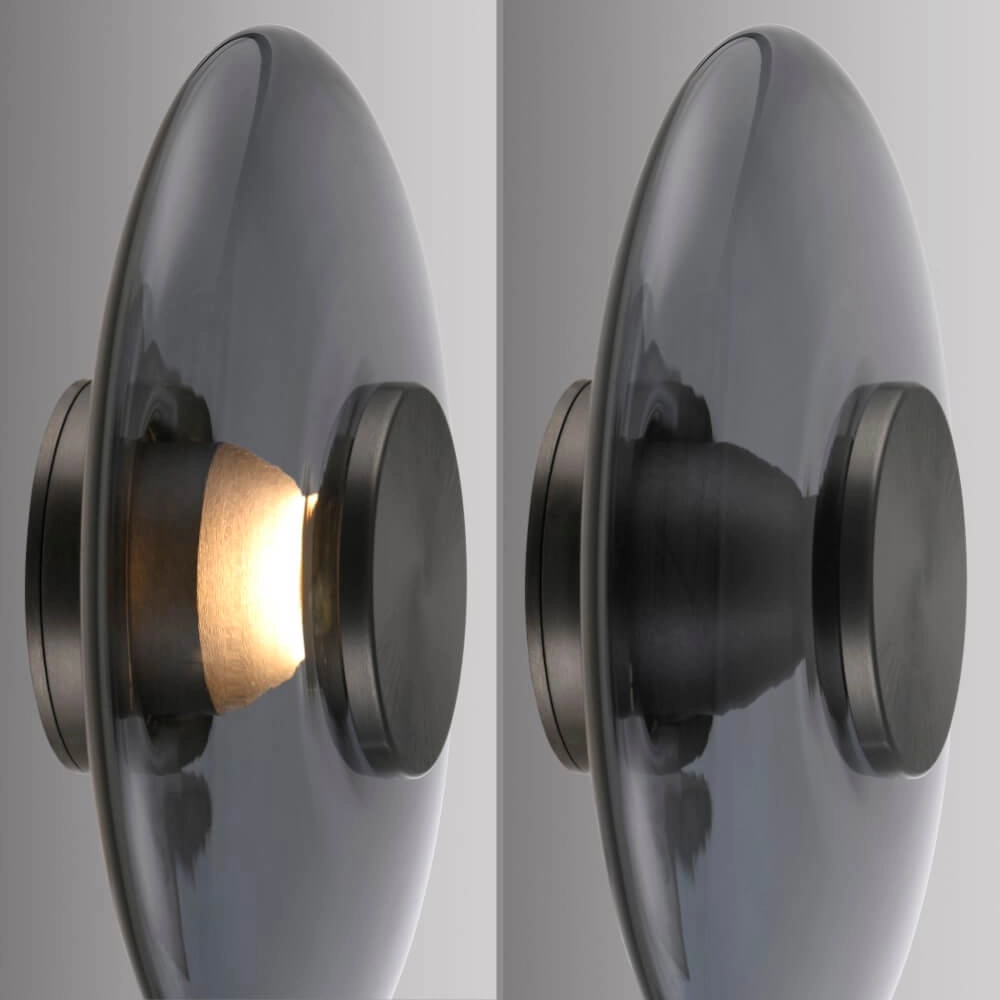 Design wall lamp Pure Vitrum gray Paul Neuhaus 4012248382622
