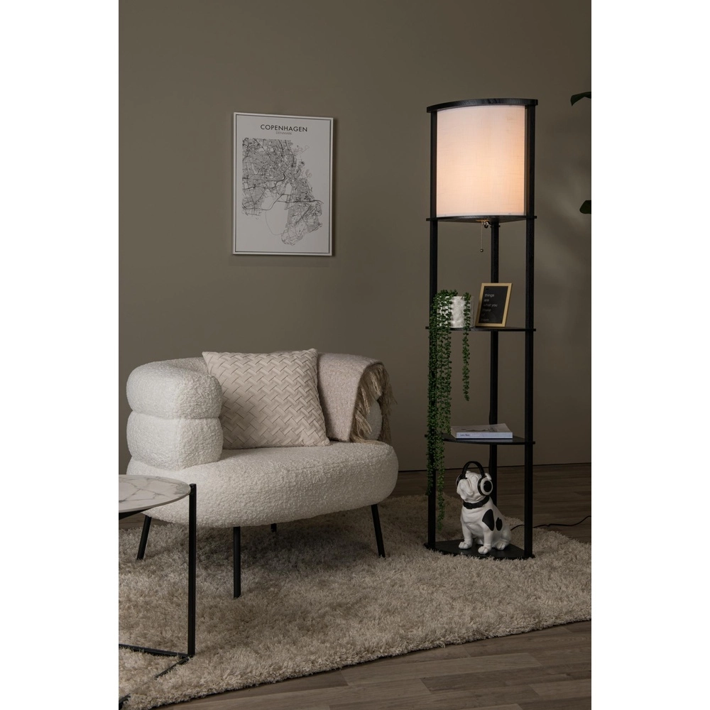 Floor lamp Menno Black Lucide 5411212441591